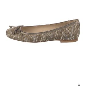 Pristine Stuart Weitzman Gold Ballet Flats